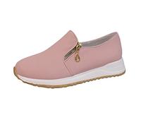 Baskets pour femme - Chaussures de loisirs souples avec fermeture éclair - Respirantes - Chaussures de course sportives légères - Chaussures de sport - Chaussures de course sur route - Chaussures