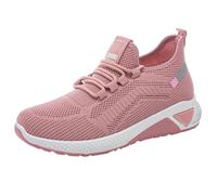 Baskets pour femme - Chaussures de marche antidérapantes à lacets avec soutien de la voûte plantaire - Maille respirante - Baskets orthopédiques légères et confortables - Chaussures de course sur