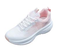 Baskets pour femme - Chaussures de sport d'été en maille respirante et légère - Chaussures de marche tendance à enfiler - Semelle souple - Amortissement - Chaussures de loisirs - Chaussures d'été