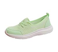 Baskets pour femme diabétiques - Chaussures d'été légères - Chaussures de marche - Chaussures de sport - Semelles en caoutchouc antidérapantes - Respirantes - Chaussures de loisirs, vert, 38 EU