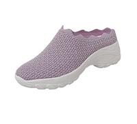 Baskets pour femme - En maille respirante - Légères - Couleur unie - Semelle souple - Amortissement - Slip On - Chaussures de jogging - Pour l'extérieur, la course, l'entraînement, le jogging