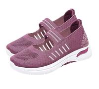 Baskets pour femme - Noir - Chaussures confortables - Largeur H - Respirantes - Chaussures d'été douces et légères - Chaussures de tennis ouvertes à l'arrière - Chaussures de marche à coussin d'air -