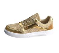 Baskets pour femme - Paillettes - Chaussures de skate - Chaussures de course - Chaussures de fitness - Chaussures de jogging - Chaussures de loisirs - Chaussures de sport tendance en plein air, or, 43