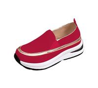 Baskets pour femme - Respirantes - Semelle épaisse - Chaussures de loisirs - Couleur unie - Semelle souple - Amortissement - Chaussures de jogging - Grandes tailles - Chaussures de marche - 35-41 EU