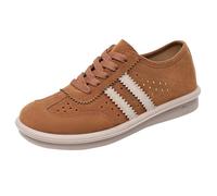 Baskets pour femme Taille 40 Nouvelles été polyvalentes respirantes tendance décontractées rétro orthopédiques pour femme, marron, 38 EU