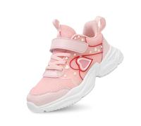 Baskets pour Fille Enfant Chaussure de Basketball Chaussures Durable Marche Walking Fitness Shoes Enfiler LéGèRes Enfants avec lumières Princesse Le Sport Et L'AthléTismeDéContractéEs