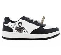 Baskets pour fille, motif mercredi, chiffres 30-39, Blanc, noir, 31 EU