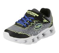 Baskets pour garçon Skechers - Éclairées et à sangle - Noir - Scratch 5 UK