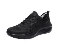 Baskets pour homme avec doublure en maille respirante et semelle rembourrée confortable - Soutien de la voûte plantaire - Polyvalentes - Antidérapantes - Chaussures de course à pied pour la randonnée