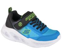 Skechers Lighted Gore & Strap Sneaker W Mult Light Up Trainers Boys Bleu/Noir 2 (35) Male