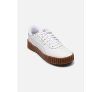 PUMA Carina 3.0, Basket Femelle, PUMA White-PUMA Gold-Gum,