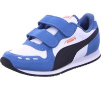 Baskets PUMA pour garçons Cabana Racer SL 25736-30, 25736-31, 25736-32, 25736-33, 25736-34, 25736-35 PUM-383730 blanc/noir/bleu 35