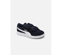 PUMA Unisex Kids Smash V2 Sd V Ps Baskets, Peacoat Puma White, 32 EU