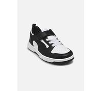 PUMA Garçon Unisex Kinder Rebound V6 Lo AC+ PS Sneaker, White Black, 29 EU