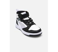 PUMA Rebound V6 Mid Space Belle AC+ PS Sneaker, Black-Lilac Crush White, 29.5 EU