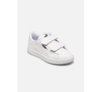 PUMA Unisex Kids Smash 3.0 Holo 2.0 V PS Sneaker, PUMA White-Mauve Mist-PUMA Silver, 33 EU
