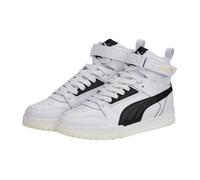PUMA Unisex Kids Rbd Game Jr Baskets, Puma White Puma Black Puma Team Gold, 38.5 EU