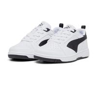 PUMA Mixte Enfant Rebound V6 Lo Jr, Puma White Puma Black Puma Black, 38.5 EU