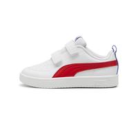 Baskets PUMA Rickie V Enfant, Chaussures, Blanc/Rouge/Dazzling Bleu, 34 34