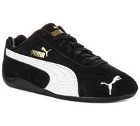 Baskets Puma Speedcat OG Racetrack En Suède Juniors Noires Blanches UK 3 - 6