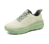 Baskets Respirantes en de Couleur Unie pour Couples, Chaussures de Course Confortables et Tendance (Light Green, 41)