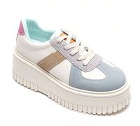 Baskets rétro à semelle épaisse avec panneaux incrustés de couleurs contrastées Style affirmé avec des paniers à plateforme épaisse au look rétro revisité. Leur semelle surélevée assure un confort opt