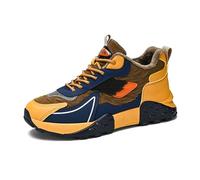 Baskets rétro décontractées à lacets pour homme avec doublure en fourrure, confortables et antidérapantes pour la course à pied, le basket-ball, Peluche kaki., 42 EU