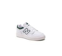 Baskets rétro en cuir véritable - NEW BALANCE - Modèle 480 BB480LGT - Blanc/timber - Homme 43
