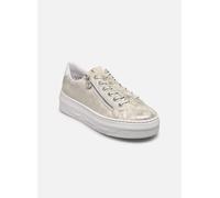 Rieker Baskets basses femme M1953 à lacets Beige clair / Or / Blanc Taille 40