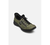 Rieker Sneakers femme N3267 Kaki, lacets élastiqués ronds avec stoppeur Taille 39