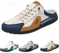 Baskets sans dos pour hommes Pantoufles décontractées et Slip-Ons décontractés d'été respirantes souples Mocassins Chaussons de sport Chaussures de jardin
