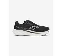 Saucony Ride 18 Wide Chaussure De Running Sans Stabilisateurs Hommes-Noir,Blanc, Pointure 45