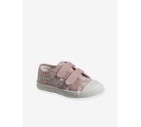 Baskets scratchées toile fille collection maternelle rose imprimé 24