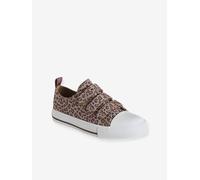 Baskets scratchées toile imprimée enfant beige imprimé 35