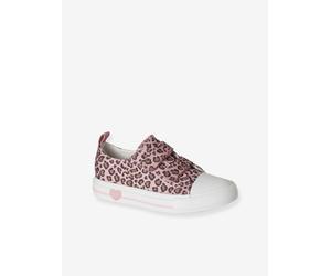 Baskets scratchées toile imprimée enfant collection maternelle rose imprimé 26