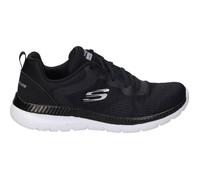 Baskets SKECHERS 12607-BKW pour femme - Noir - Dessus en textile - Talon plat - Lacets 38,5