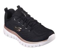 Baskets SKECHERS 12615-BKGD pour femme - Noir - Dessus synthétique - Lacets 36