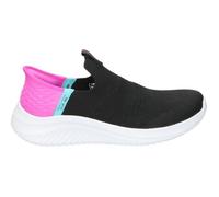 Skechers Ultra Flex 3.0 Fresh Time Sneakers, Black Mesh/Pink Trim, 38 EU