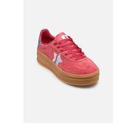 Skechers Baskets Academy Hi Elevated Essence pour Femme, Rouge, 37 EU