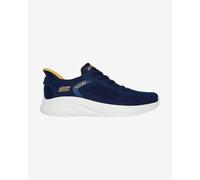 Skechers Homme Hands Free Slip-ins Squad Chaos-Solid Step Baskets, Bleu Marine, 45 EU