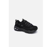 Skechers D'Lites Biggest Fan Baskets Femme, Black Trubuck Mesh Trim, 35 EU