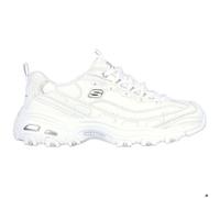 Skechers pour femme. 11931 D'Lites Fresh Start Baskets en cuir blanc (41), Lacets, Casuel, Sport, Sportswear, Multisport