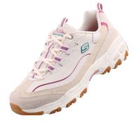 Skechers Femme D'Lites Bold Views Baskets, Beige, 41 EU