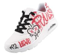 Skechers UNO - Graffiti Love Baskets Mode Femme Blanc 38