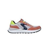 Baskets Skechers Fury Lace Low pour homme - Cuir/Textile/Synthétique - Marrón/gris-ntgy - Noir - Lacets 44