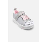 Skechers Twinkle Toes: Heart Steps - Shimmer Sweetie Chaussures Moyen Width en Gris/Rose, Pointure 24