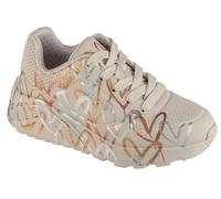 Baskets - SKECHERS - JGoldCrown Uno Lite Metallic - Blanc - Cuir synthétique - Air-Cooled Memory Foam 30