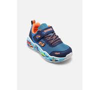 Skechers Baskets Play Scene – bleu / bleu foncé / orange / rouge – scratch – Taille 22