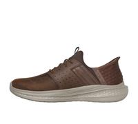Skechers Baskets Homme Slade-Zachary Hands Free Slip-in maille/cuir Marron foncé 42 EU
