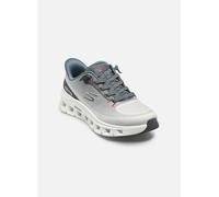 Skechers Baskets Arch Fit Glide-Step Pro Homme Gris clair maille / PU bleu Taille 44 EU